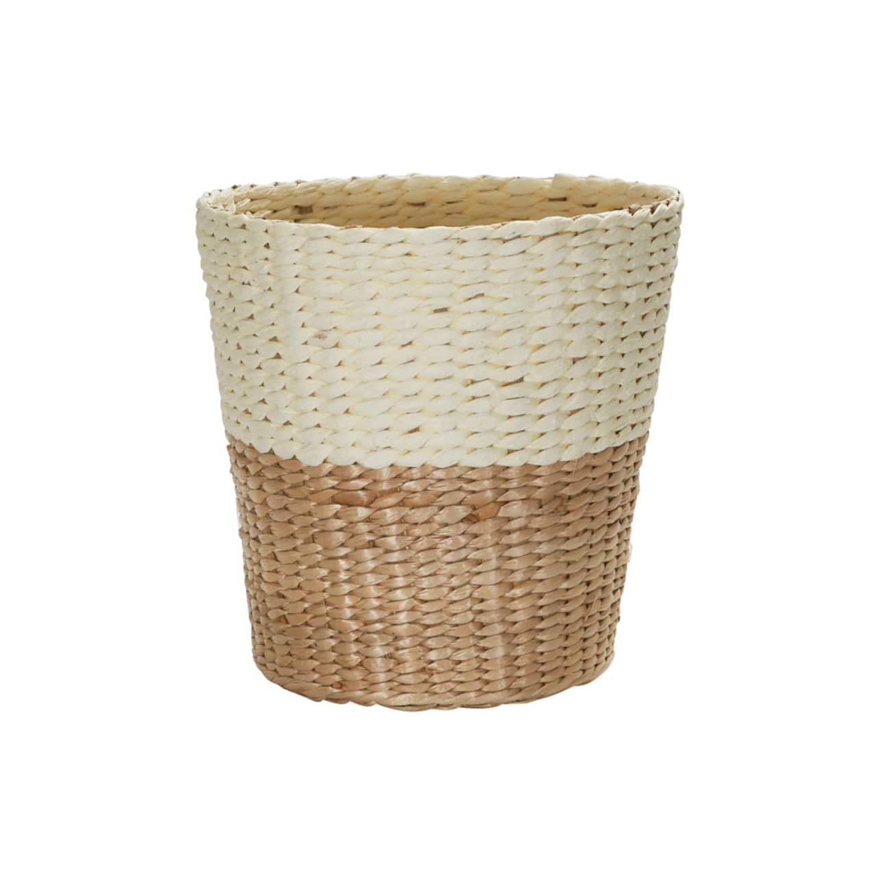 Household Essentials Natural Woven Paper Rope Waste Basket